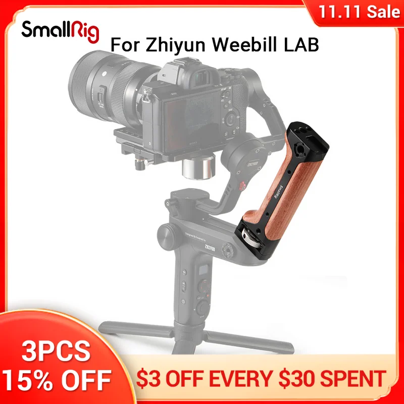 

SmallRig DSLR Camera Handle Handgrip for Zhiyun WEEBILL LAB Gimbal With Shoe Mount and 1/4 3/8 Thread Holes for DIY Options 2276