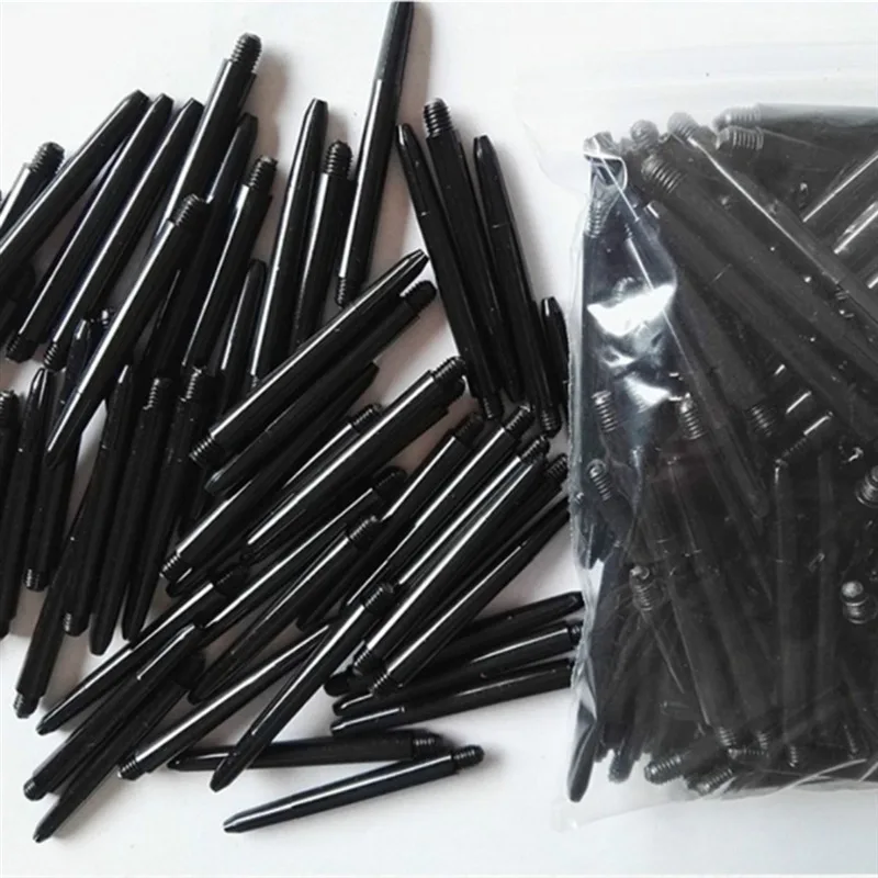 

100Pcs/lot Nylon Dart Shafts 2BA 48mm Screw Thread Plastic Darts Rod Stems Darts Accessories For Standard 2BA Screw Thread