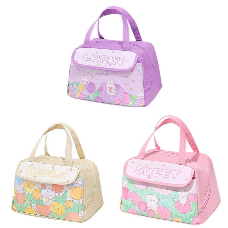 BMBY-Kawaii Портативная сумка для ланча изолированный ланч-контейнер женщин взрослых