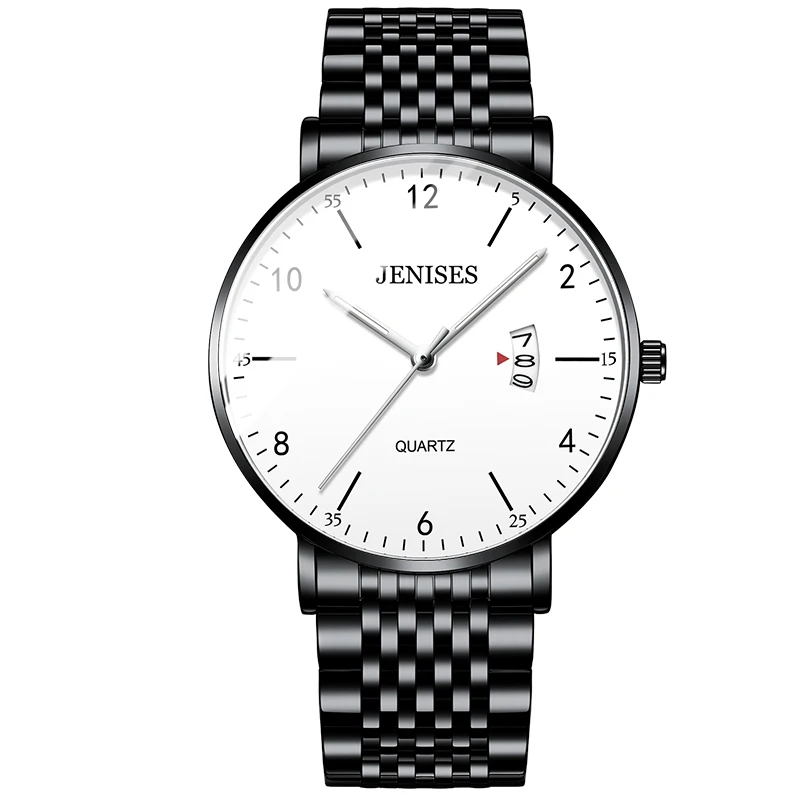 

New Men Watch Fashion Minimalist Ultra-Thin Round Dial Quartz Watches Simple Sport Waterproof Luminous Calendar Wristwatch Reloj