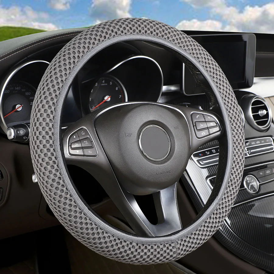 

Чехол на руль автомобиля, противоскользящий, прочная ткань, мягкое рулевое управление для skoda octavia a5 passat subaru
