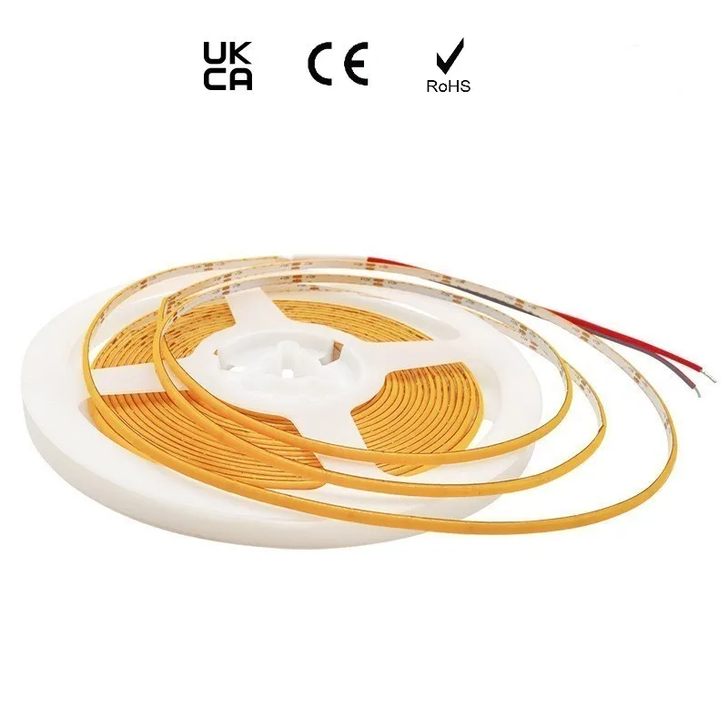 New Style  DC 5V 2.7mm Wide COB LED Strips Light High Density Flexible Tape Ribbon LED Light Strip RA83 365mm Or 615mm Options