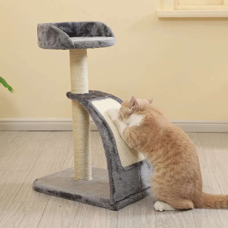 

Sisal Rope Cat Scraper Scratching Post Kitten Pet Jumping Tower Climbing Tree Scratcher Tower