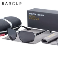 barcur design sunglasses for men driving black sun glasses man polarized glasses women eyewear accessory oculos