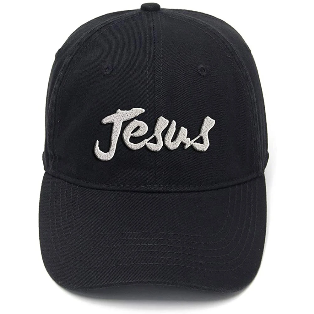 

Lyprerazy Christianity Jesus Washed Cotton Adjustable Men Women Unisex Hip Hop Cool Flock Printing Baseball Cap