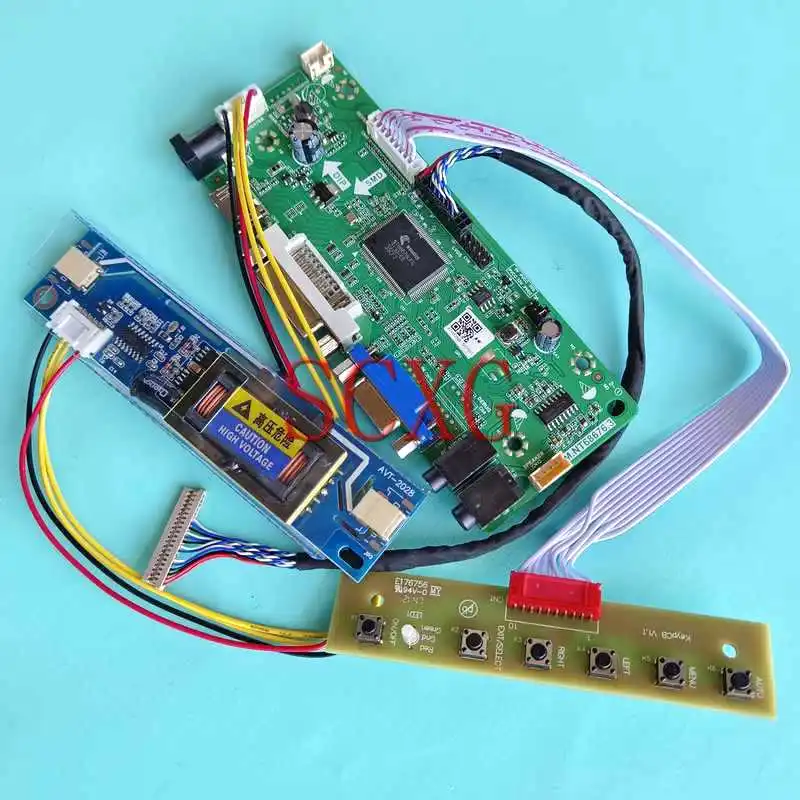 

Плата контроллера матрицы ЖК-дисплея подходит для CLAA150XP01PE CLAA150XP01PQ 1024*768 20 контактов LVDS VGA DVI HDMI-совместимый 15 "комплект 2-CCFL