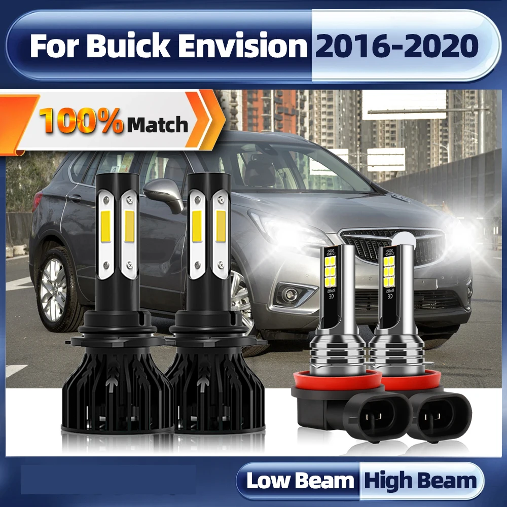 

9012 Led Car Lights 240W 40000LM Canbus Car Headlight Bulbs 12V 6000K Auto Fog Lamp For Buick Envision 2016 2017 2018 2019 2020