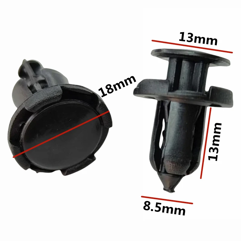 

20 шт. пластиковых фиксаторов для автомобильных бамперов с отверстием 8,5 мм, заклепки для авто, OE: MR200300 B03