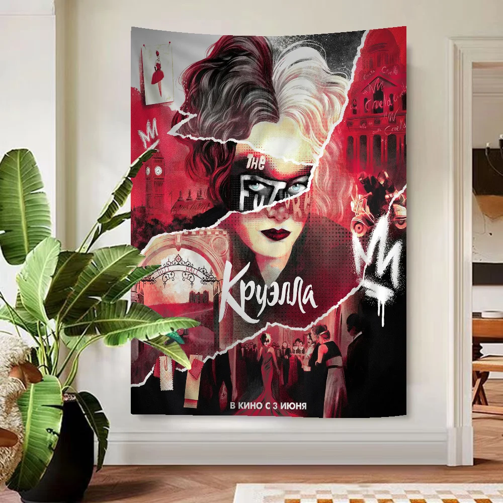 C-Cruella аниме гобелен искусство научная фантастика комната домашний декор