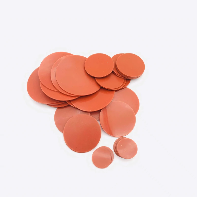 Черный красный круглый лист силиконовой резины уплотнительные прокладки