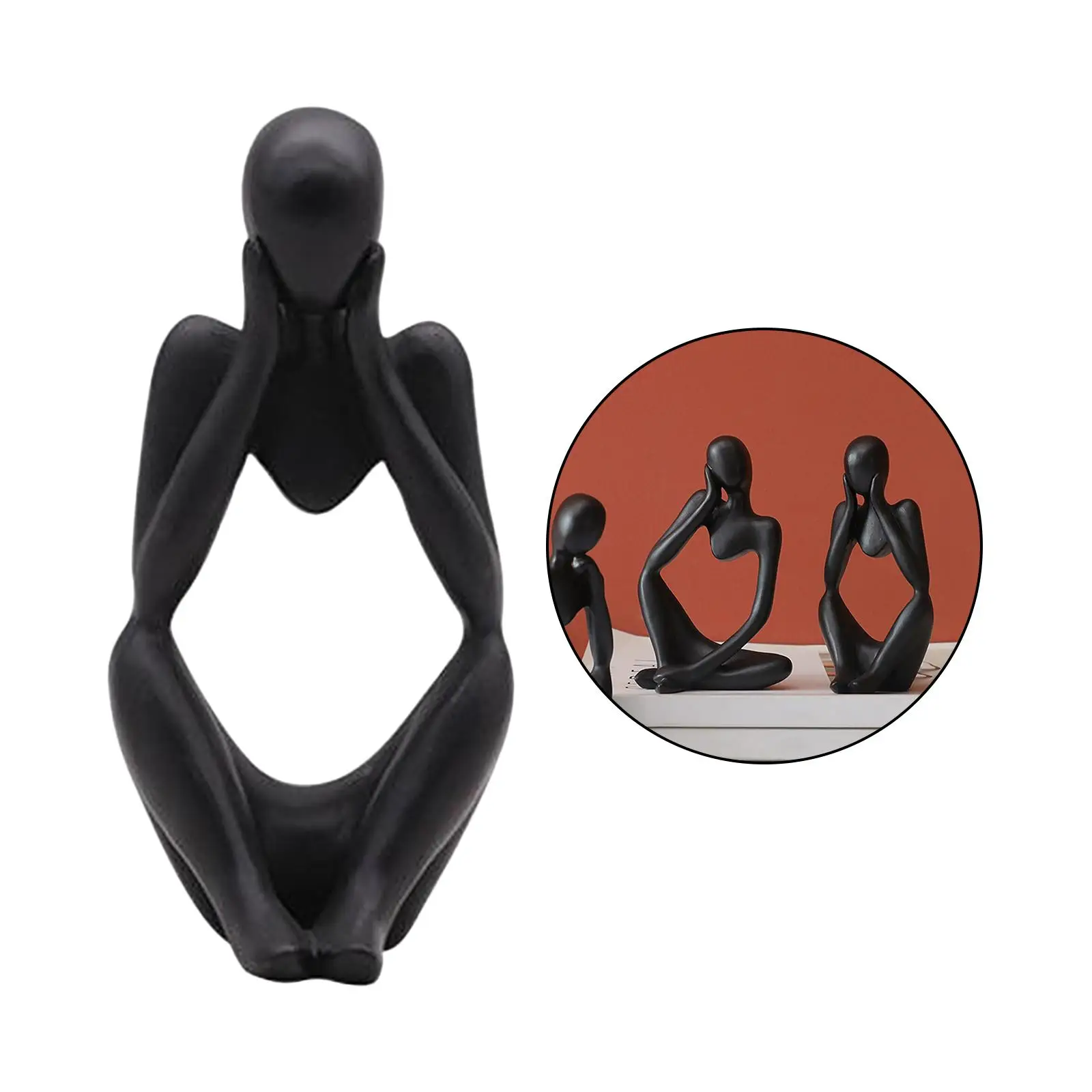 

2 шт., фигурка истончика, домашние статуи, современный декор для книжного шкафа