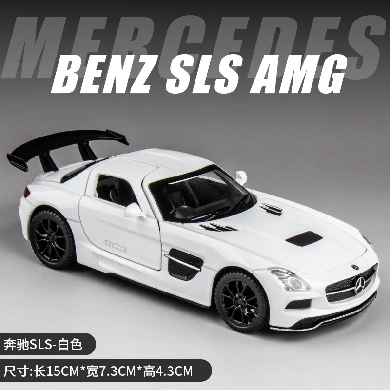 

1:32 Benz SLS Alloy Diecast Sports Model Car Collection Pull Back Car squid game Children Toy Car Kids Gifts