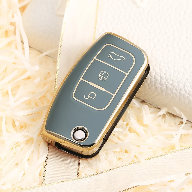 

TPU 3 Button New Car Remote Key Cover Case For Ford Fiesta Focus 2 Ecosport Kuga Escape Falcon B-Max C-Max Eco Sport Galaxy