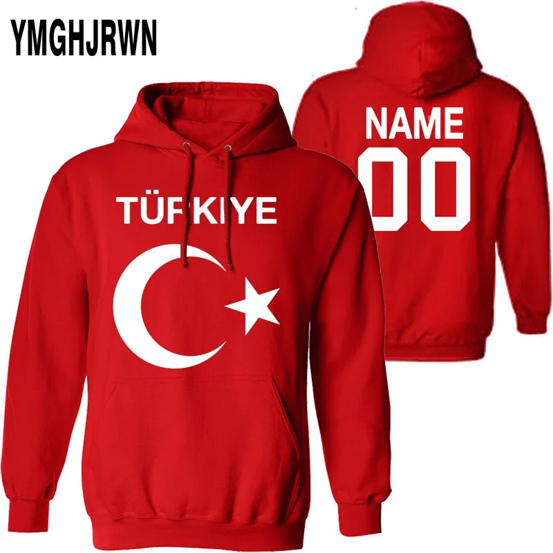 

Турецкий Мужской свитшот с номером имени, надписью, государственным флагом Tr, Турецкая Республика, Турция, страна колледжа, одежда для мальч...