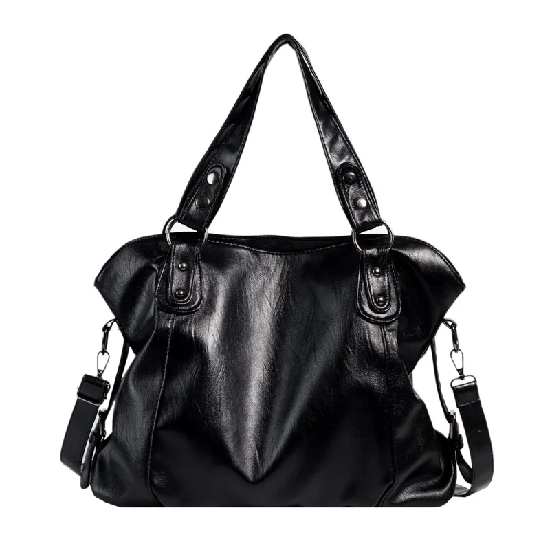 

Large Capacity Shoulder Bags for Women Big Black Tote Bag Luxury Pu Leather Hobo Handbag Lady Roomy Travel Shopper Crossbody Bag
