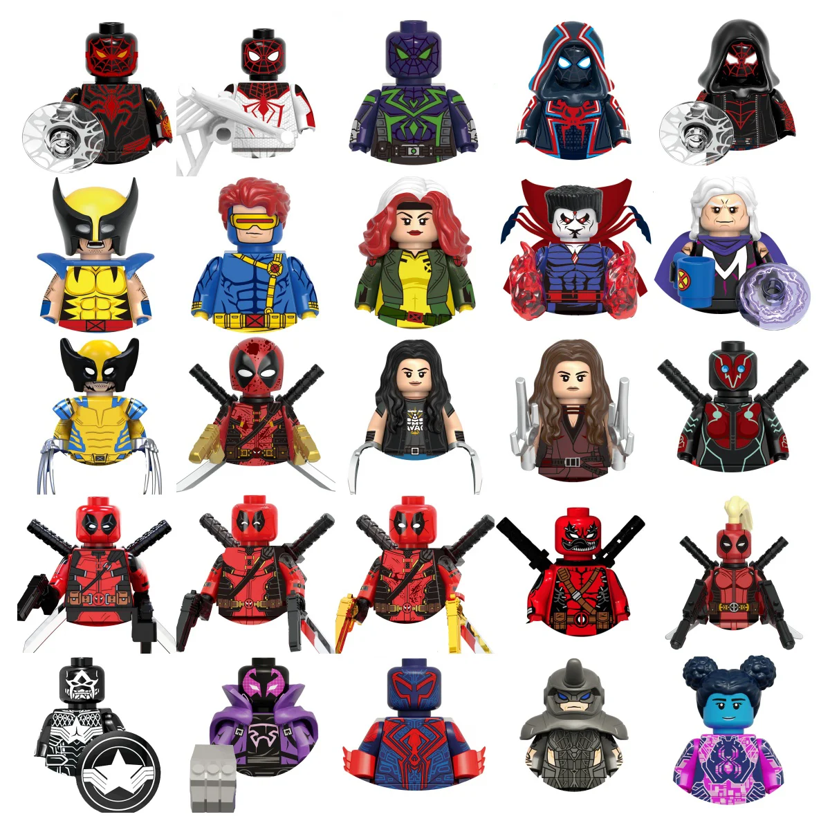 Популярные мини-строительные блоки Marvel блок-игрушки Росомаха Дедпул