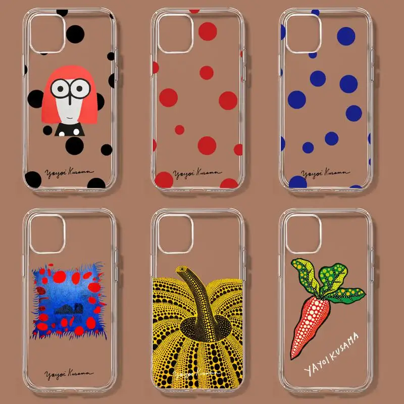 

Yayoi Kusama художественный чехол для телефона Samsung GalaxyS20 S21 S30 FE Lite Plus A21 A51S Note20 прозрачный чехол