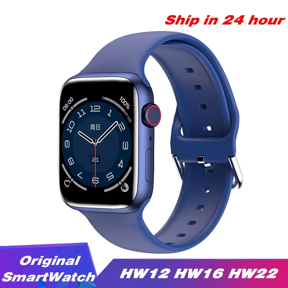 

Новинка, оригинальные Смарт-часы HW12 HW16 HW22 40 мм, женские часы 44 мм, мужские часы с измерением кровяного давления, пульсометром, водонепроницае...