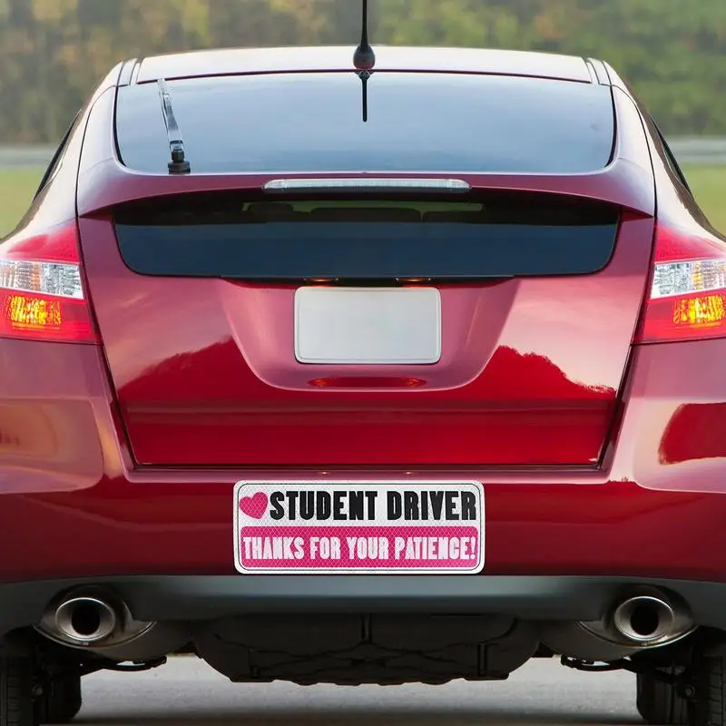 Новый студенческий магнит водителя для автомобиля светоотражающая наклейка