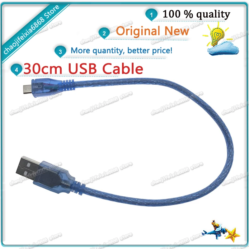 1 шт./лот! USB-кабель для Arduino 30 см 0 3 фута Leonardo R3 Pro micro |