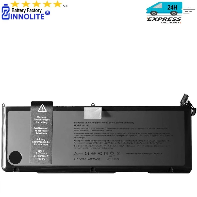 A1383 Replacement Battery MacBook Pro 17 inch A1297 2011 Version fit for MC725LL/A MD311LL/A MB604LL/A 020-7149-A 020-7149-A10