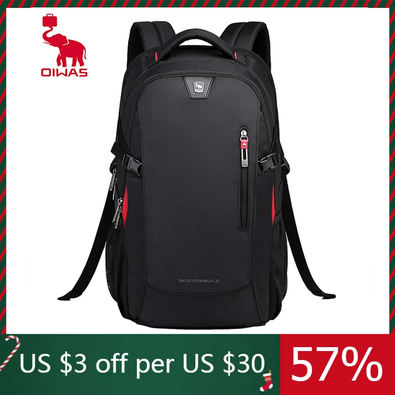 OIWAS School Bags 14 Inch Laptop Backpacks Waterproof Nylon 29L Casual Shoulder Bagpack Travel Teenage Men's Backpack Mochila