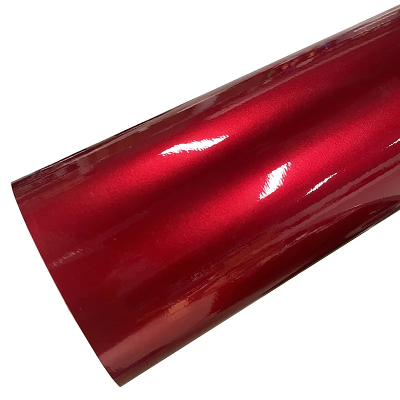 

Премиальная виниловая пленка для оклейки авто с металлическим блеском, красная, с эффектом металлик, самоклеящаяся, с техноло...