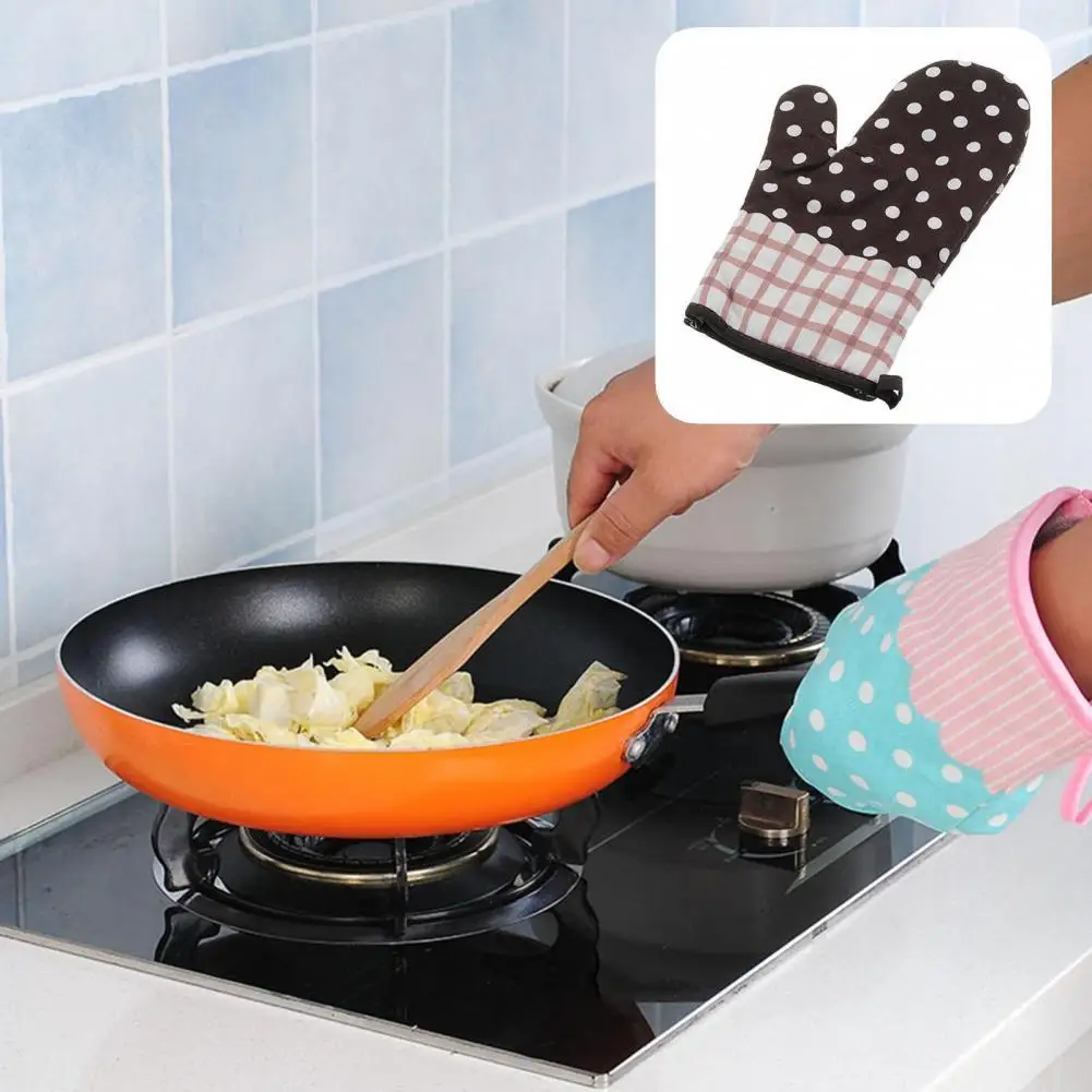 

1Pc Oven Mitt Elasticity Microwave Glove Comfortable Wear Oven Mitt