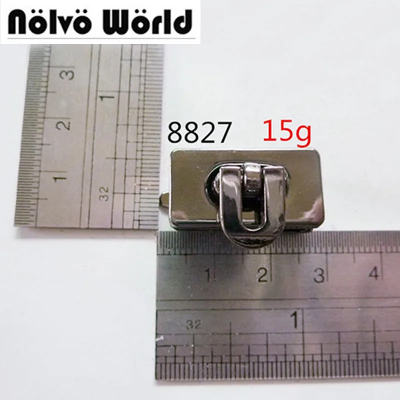 

20pcs Gunmetal rectangular turnlock,alloy twist lock metal DIY bag buckle