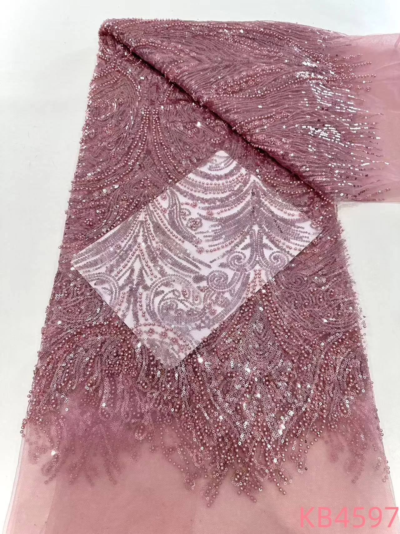 Кружевная ткань с золотыми бусинами высокое качество нигерийский тюль блестками