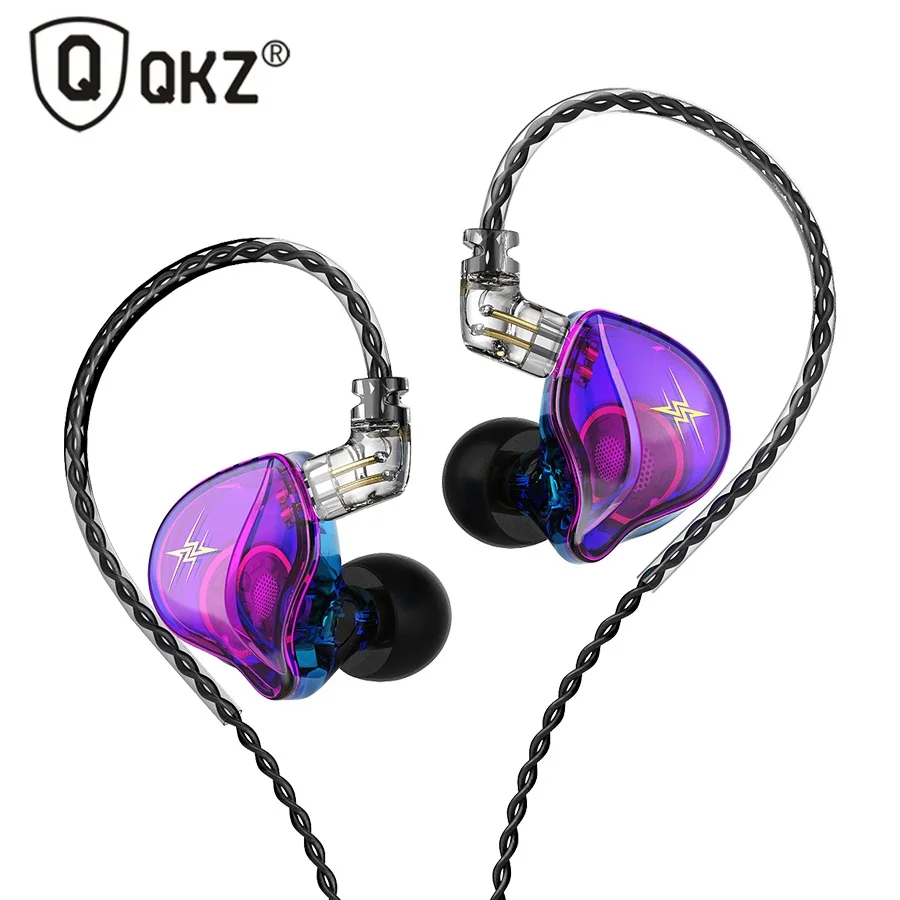 

QKZ ZXT Earphones 1 Dynamic HIFI Bass Earbuds In Ear Monitor Computer Games Wire-controlled Sport Noise Cancelling Headset