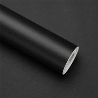 black self adhesive film thickened kitchen cabinet sticker matt furniture wallpaper for furniture cupboards tables wall film