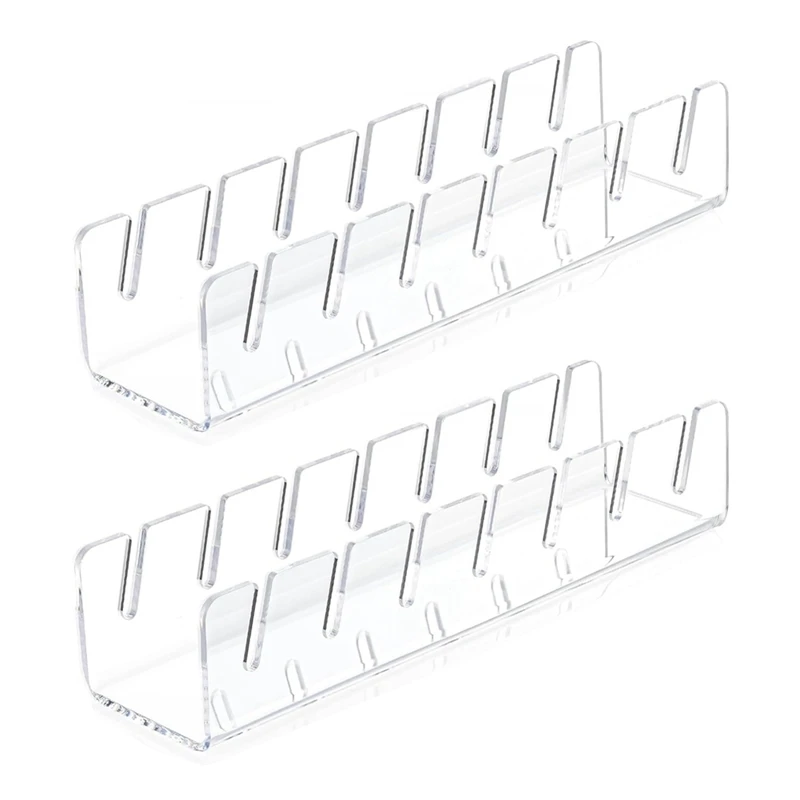 

Hat Stand for Baseball Caps Display and Organizer - 2 Pack,Acrylic Hat Holder for 14 Baseball Caps for Bedroom, Dresser