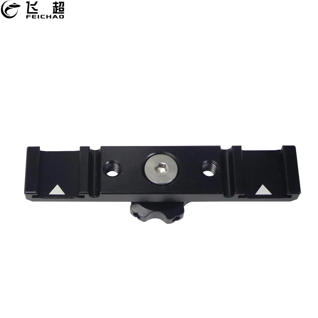 

Универсальная пластина FEICHAO из алюминиевого сплава, 2 крепления холодного башмака, двойной кронштейн с резьбой 1/4 дюйма для SLR-камеры, микроф...