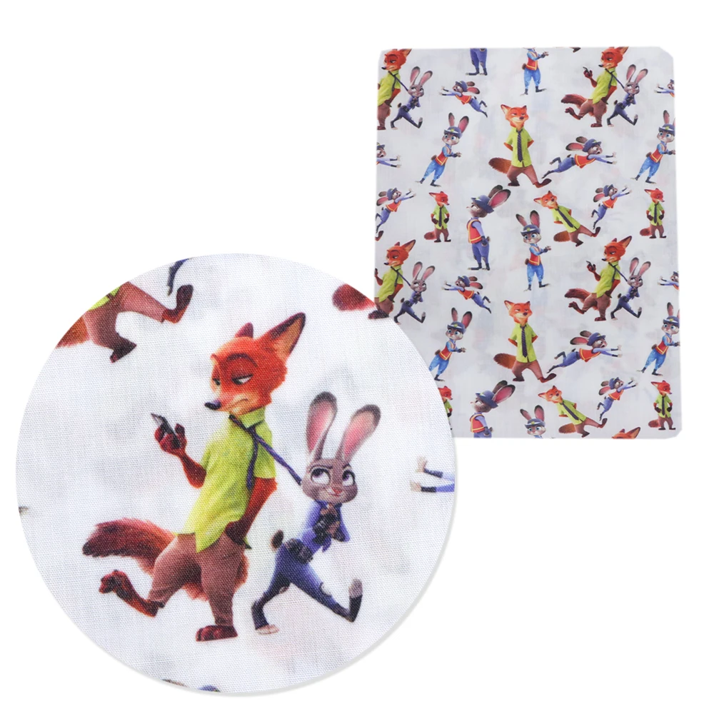 Ткань из полиэстера и хлопка для шитья 50*145 см