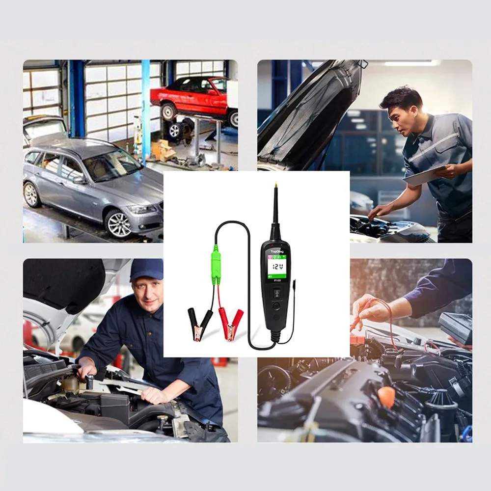 Automotive Electrical Circuit Tester Power Probe Kit 12-24V DC Pen Vehicle Power Diagnostic Tool Auto Test Light System Analyzer images - 6