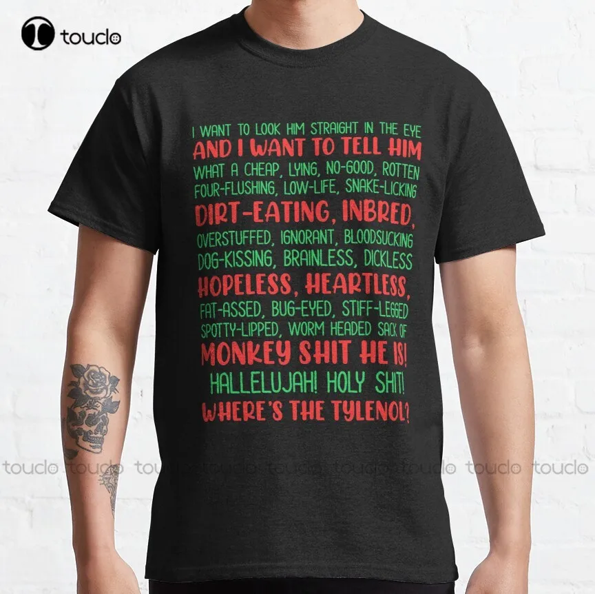 

christmas vacation rant cheap lying no good rotten Classic T-Shirt dad shirt Custom aldult Teen unisex digital printing xs-5xl