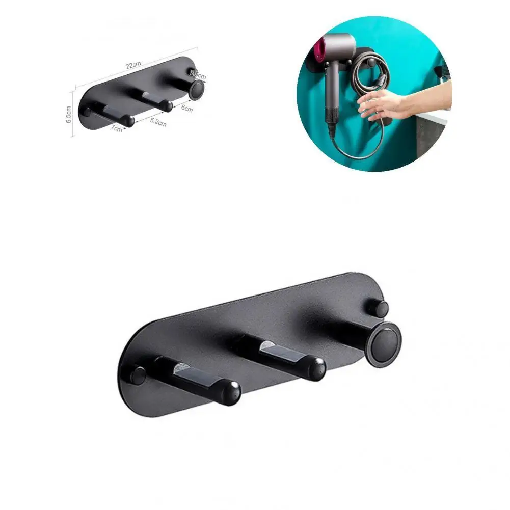 

Self-adhesive Lightweight Wall Mounted Hair Dryer Stand for Bathroom