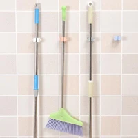 mop rack bathroom accessories wall mounted shelf organizer hook broom holder hanger behind doorson walls kitchen storage tool