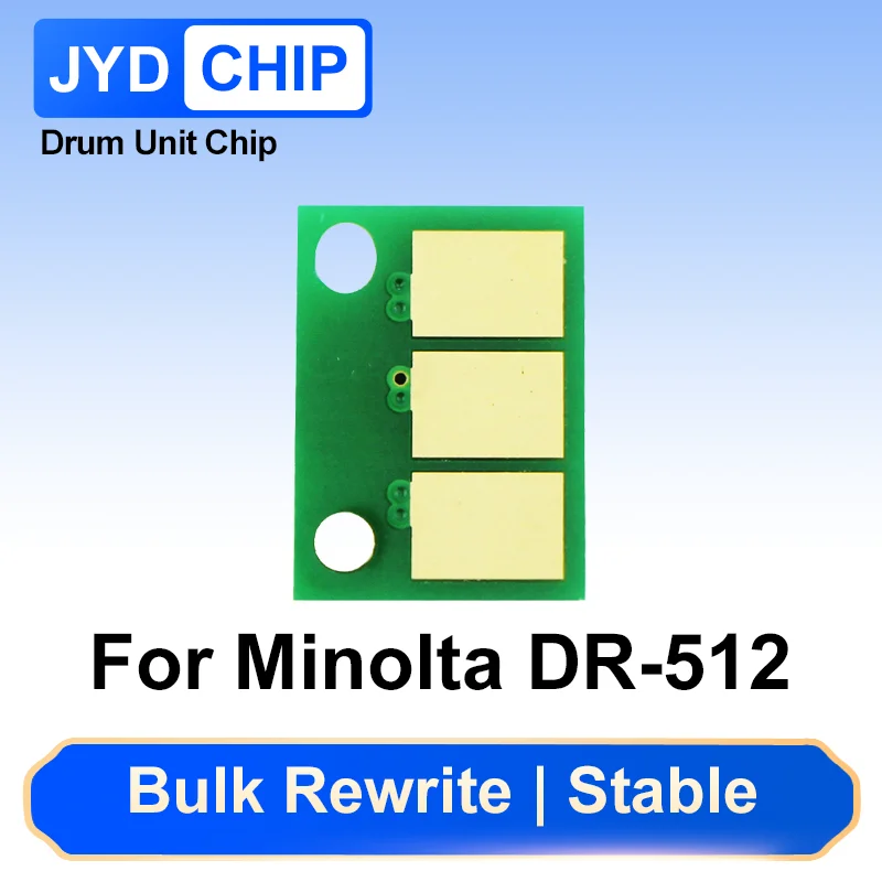 DR-512 Chip DR512 Drum Chip For Konica Minolta Bizhub C554e C554 C458 C558 C658 C221 BH454 558 658 DR512k Printer Chips Reset