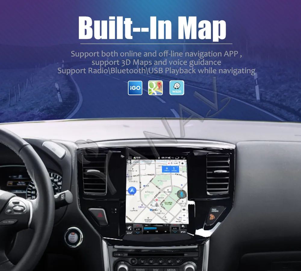 

Android Car Radio Tape Recorder For Nissan Pathfinder R52 SL SV 2012-2018 Auto Stereo Receiver Multimedia Player GPS Navigation