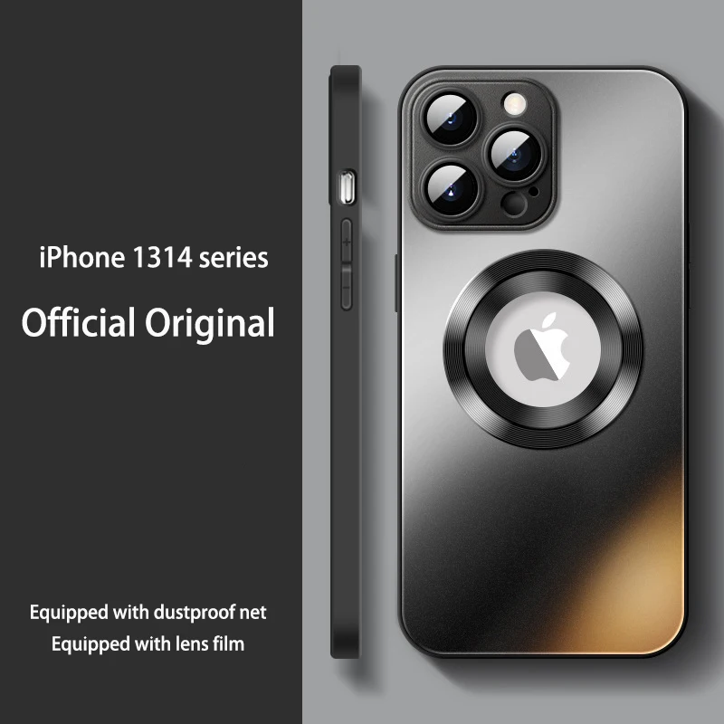 

Модный ударопрочный матовый ПК Жесткий Чехол для телефона iPhone 14 13 Pro Max Plus объектив камеры Полная защита чехол для мобильного телефона Funda