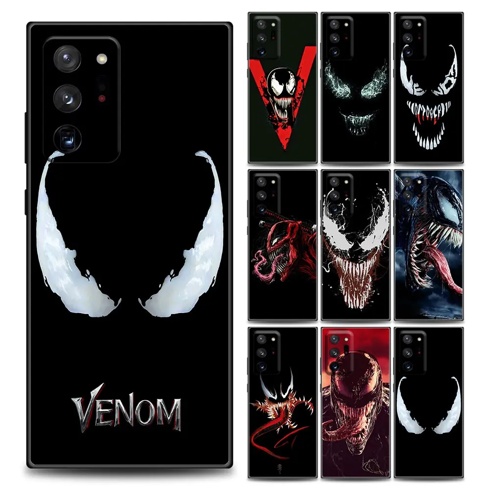 

Marvel Venom Spiderman Horro Face Samsung Case for Note 8 Note 9 Note 10 M11 M12 M30s M32 M21 M51 F41 F62 M01 Soft Silicone