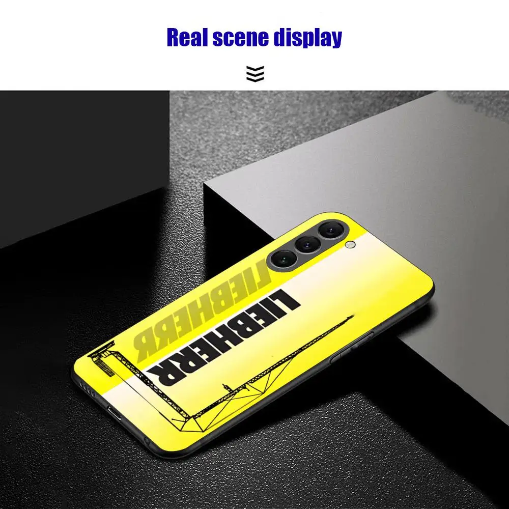 Фото Чехол для телефона LOGO L-liebherr Excavator для Samsung Galaxy S26 S25 S24 S23 S22 S21 Plus Ultra Note20, мягкий, черный №3