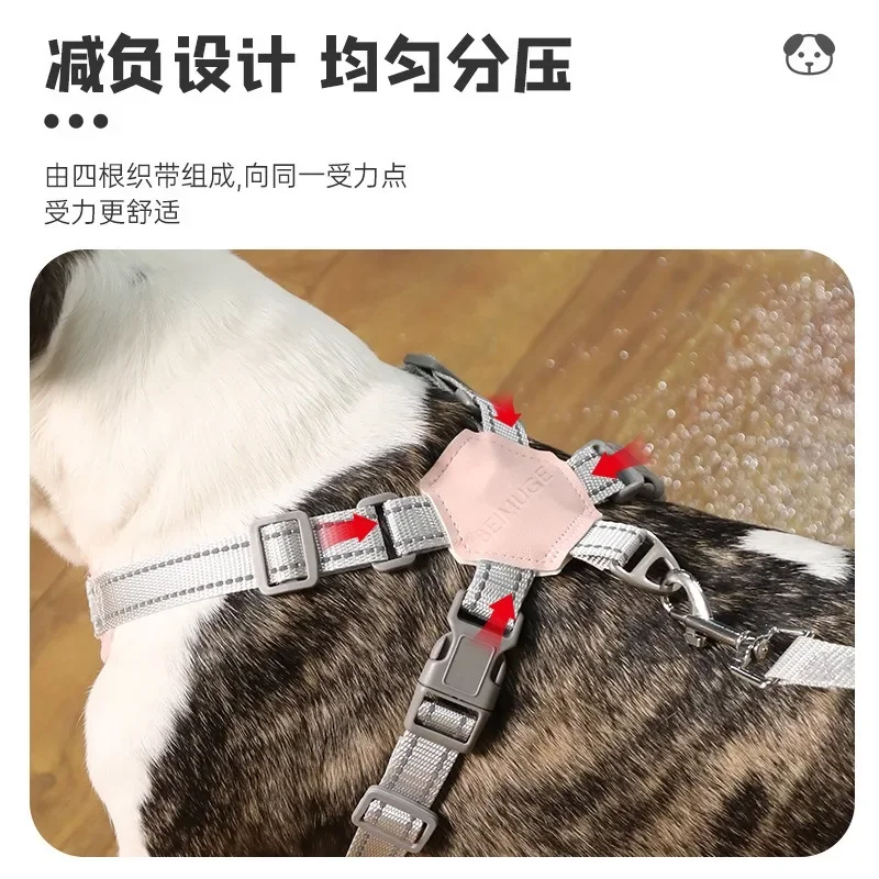 X-образный шлейка для собак набор жилетов маленьких Meidum поводок светоотражающие