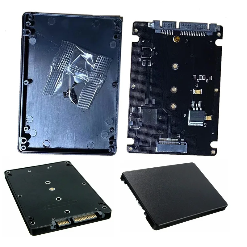 

M.2 NGFF (SATA) SSD to 2.5 SATA Adapter Card With Case Converter Card