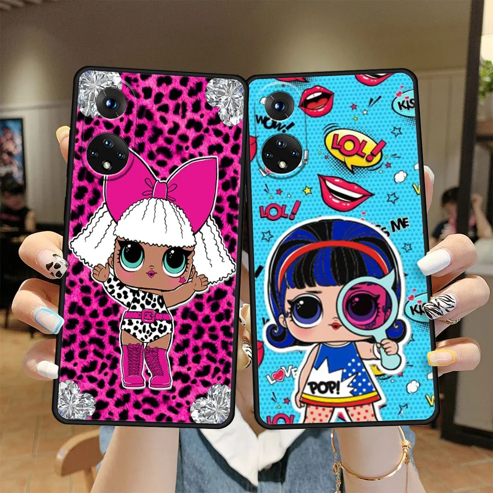 

Silicone Case for Honor X9 30i X8 Lite Pro 50 Play 9A 20i 60 x7 Magic4 Play6T SE 8X 9X Capa TPU Phone LOL Surprise Aesthetic