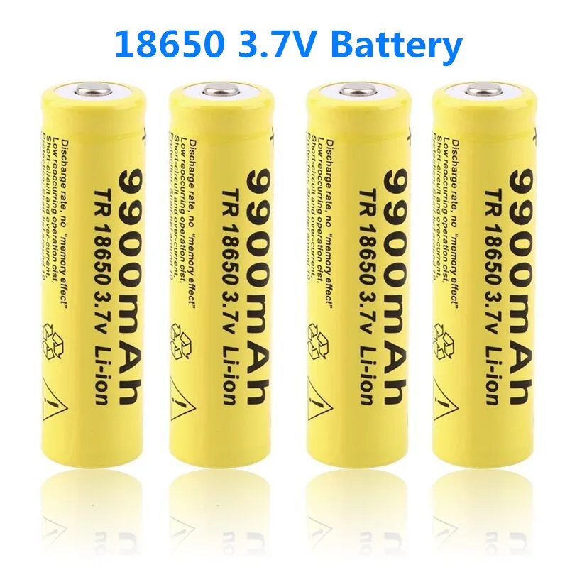 

1-20 Lot 18650 Batterie 3.7 V 9900mAh Lithium-ionen-akku für LED Taschenlampe Batery li-ion batterie + Kostenloser Versand