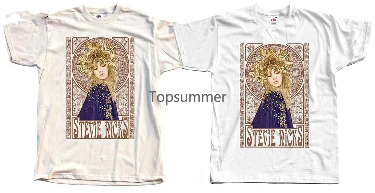 

Stevie Nicks V4, Fleetwood Mac, 1967, Band, Poster, Dtg T-Shirt All Sizes S-3Xl