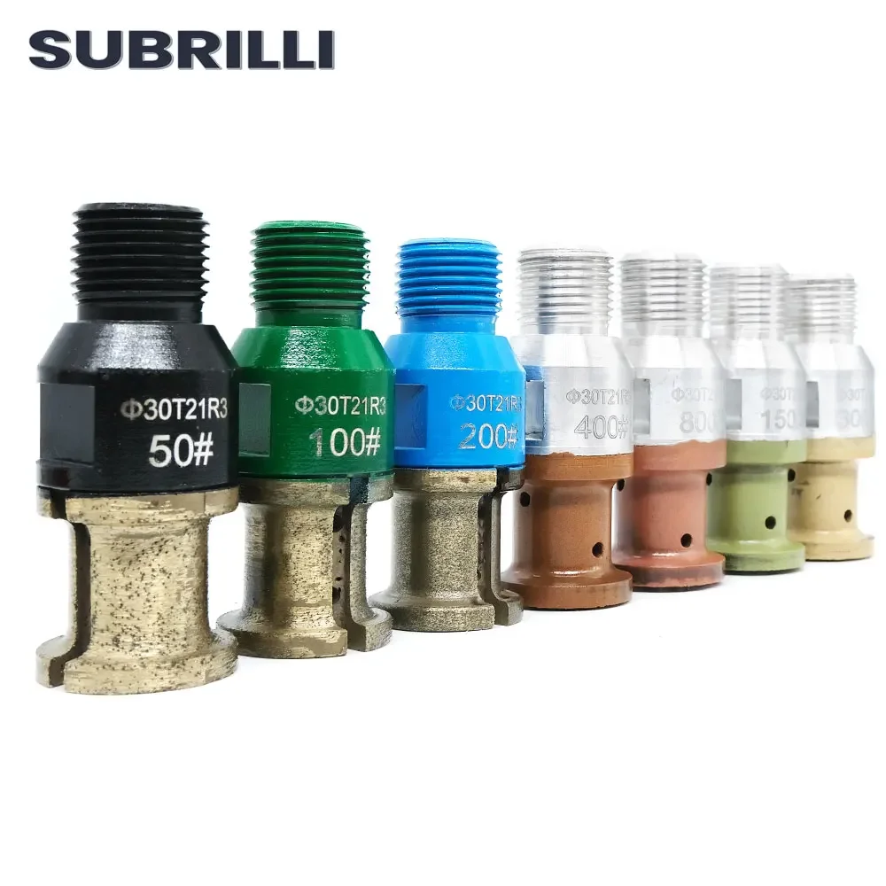 SUBRILLI T21 7 шт./компл. алмазный шлифовальный круг край профиля наконечник для